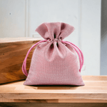 Market - Cadouri - Pungi cadou si accesorii - Saculet satinat cu lurex pentru cadouri 10 x 13 cm Roz auriu - Infinity.ro