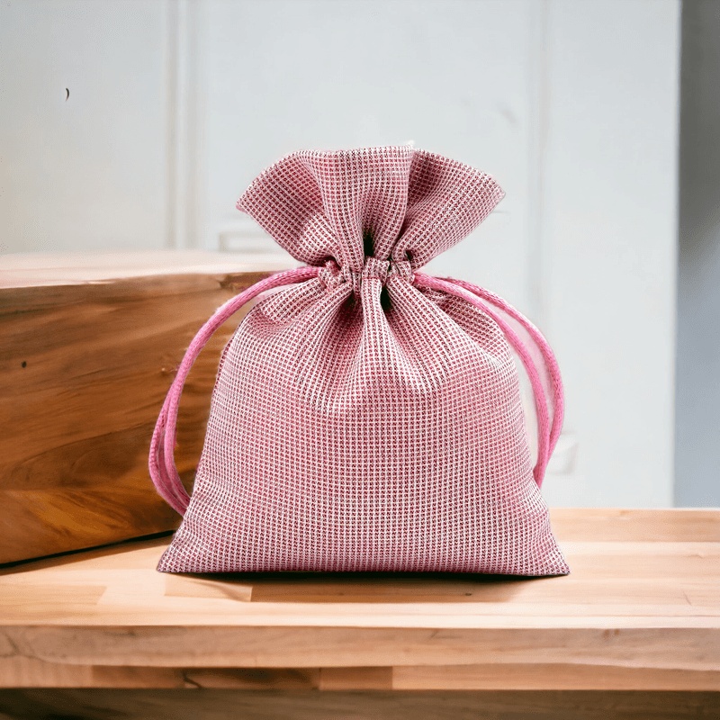 Market - Cadouri - Pungi cadou si accesorii - Saculet satinat cu lurex pentru cadouri 10 x 13 cm Roz auriu - Infinity.ro