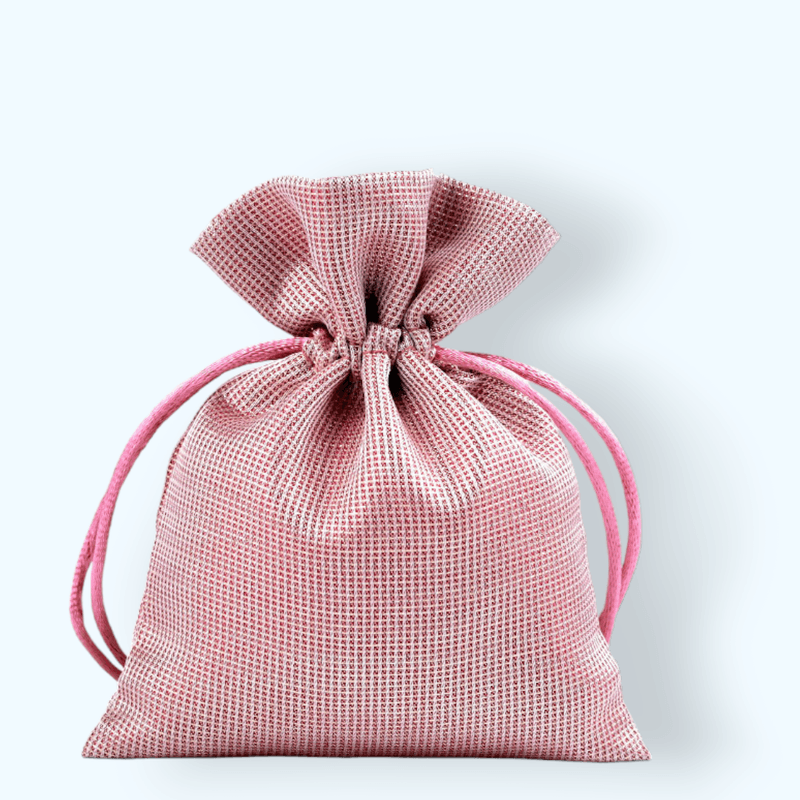 Market - Cadouri - Pungi cadou si accesorii - Saculet satinat cu lurex pentru cadouri 10 x 13 cm Roz auriu - Infinity.ro