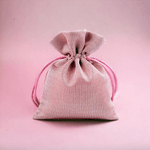 Market - Cadouri - Pungi cadou si accesorii - Saculet satinat cu lurex pentru cadouri 10 x 13 cm Roz auriu - Infinity.ro