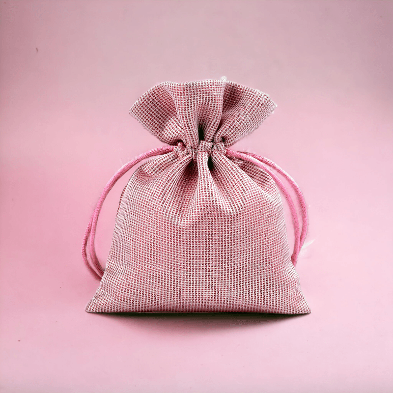 Market - Cadouri - Pungi cadou si accesorii - Saculet satinat cu lurex pentru cadouri 10 x 13 cm Roz auriu - Infinity.ro