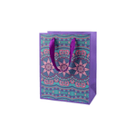 Market - Cadouri - Pungi cadou si accesorii - Punga cadou de hartie Crisalida, 18 x 23 x 10 cm, Mandale violet - Infinity.ro
