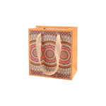 Market - Cadouri - Pungi cadou si accesorii - Punga cadou de hartie Crisalida, 14 x 15 x 7 cm, Mandale corai deschis - Infinity.ro