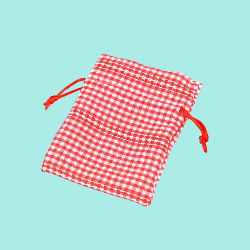 Market - Cadouri - Pungi cadou si accesorii - Saculet textil decorativ pentru cadou, 10 x 13 cm, Rosu - Infinity.ro