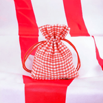 Market - Cadouri - Pungi cadou si accesorii - Saculet textil decorativ pentru cadou, 10 x 13 cm, Rosu - Infinity.ro