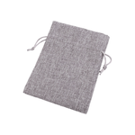 Market - Cadouri - Pungi cadou si accesorii - Saculet decorativ rustic imitatie iuta Crisalida, 13 x 18 cm, Gri - Infinity.ro