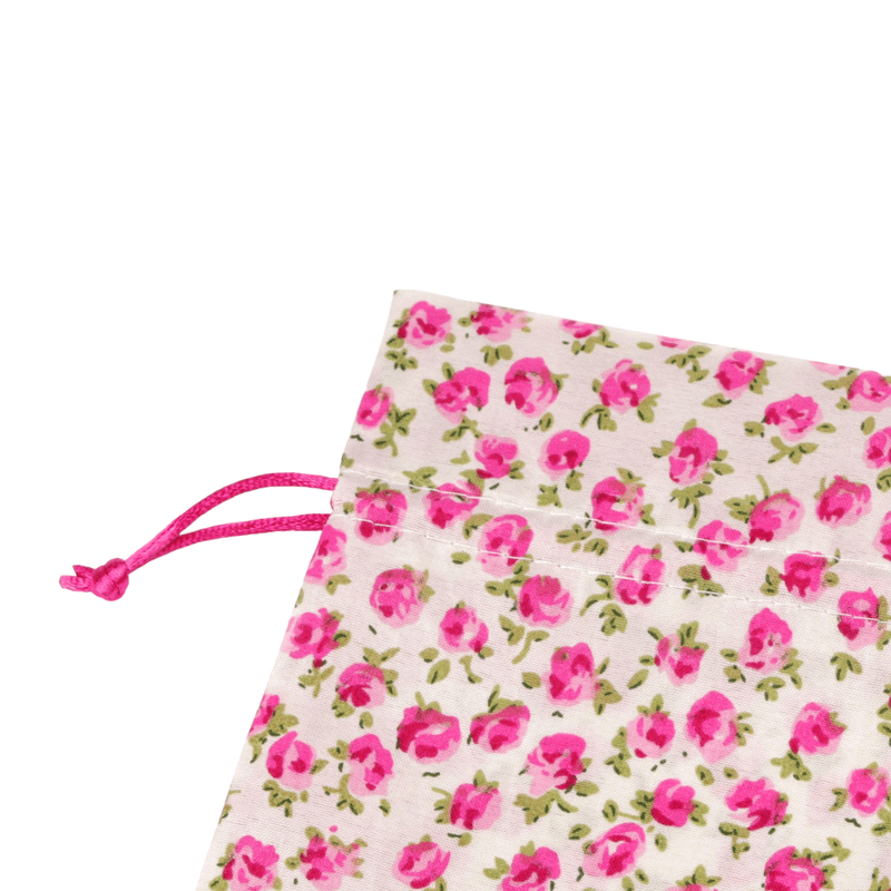 Market - Cadouri - Flori si aranjamente - Saculet textil pentru cadouri 13 x 18 cm Trandafiri - Infinity.ro