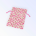 Market - Cadouri - Flori si aranjamente - Saculet textil pentru cadouri 13 x 18 cm Trandafiri - Infinity.ro