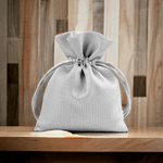 Market - Cadouri - Pungi cadou si accesorii - Saculet satinat cu lurex pentru cadouri 10 x 13 cm Gri auriu - Infinity.ro