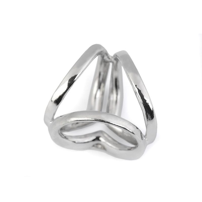 Fashion, accesorii si bijuterii - Femei - Bijuterii femei - Inele femei - Inel pentru esarfa cu strasuri Kyrra, 2,6 x 2,2 cm, Crystal - Infinity.ro
