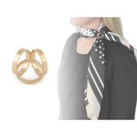 Fashion, accesorii si bijuterii - Femei - Bijuterii femei - Inele femei - Inel decorativ pentru esarfa, 19 mm Auriu - Infinity.ro