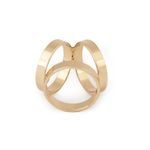 Fashion, accesorii si bijuterii - Femei - Bijuterii femei - Inele femei - Inel decorativ pentru esarfa, 19 mm Auriu - Infinity.ro