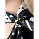 Fashion, accesorii si bijuterii - Femei - Bijuterii femei - Inele femei - Inel decorativ pentru esarfa, 19 mm Auriu - Infinity.ro