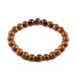 Fashion, accesorii si bijuterii - Femei - Bijuterii femei - Bratari femei - Bratara elastica unisex din margele de lemn 23 - 26 cm - Infinity.ro