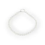 Fashion, accesorii si bijuterii - Femei - Bijuterii femei - Coliere femei - Colier din perle de sticla Crisalida, lungime 43 cm, Crem sidefat - Infinity.ro