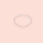 Fashion, accesorii si bijuterii - Femei - Bijuterii femei - Coliere femei - Colier din perle de sticla Crisalida, lungime 42 cm, Alb - Infinity.ro