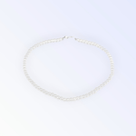 Fashion, accesorii si bijuterii - Femei - Bijuterii femei - Coliere femei - Colier din perle de sticla Crisalida, lungime 42 cm, Alb - Infinity.ro