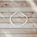 Fashion, accesorii si bijuterii - Femei - Bijuterii femei - Coliere femei - Colier din perle de sticla Crisalida, lungime 43 cm, Crem sidefat - Infinity.ro