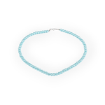 Fashion, accesorii si bijuterii - Femei - Bijuterii femei - Coliere femei - Colier din perle de sticla Crisalida, lungime 42 cm, Turcoaz - Infinity.ro