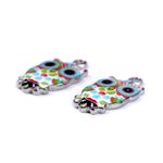 Fashion, accesorii si bijuterii - Barbati - Bijuterii barbati - Lanturi si pandantive barbati - Pandantiv decorativ metalic 13 x 23 mm Bufnita multicolor - Infinity.ro