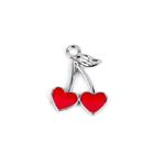 Fashion, accesorii si bijuterii - Femei - Bijuterii femei - Pandantive femei - Pandantiv decorativ metalic 10 x 20 mm Inimioare rosii - Infinity.ro
