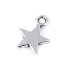 Fashion, accesorii si bijuterii - Barbati - Bijuterii barbati - Lanturi si pandantive barbati - Pandantiv decorativ steluta, diametru 9.6 mm Argintiu - Infinity.ro