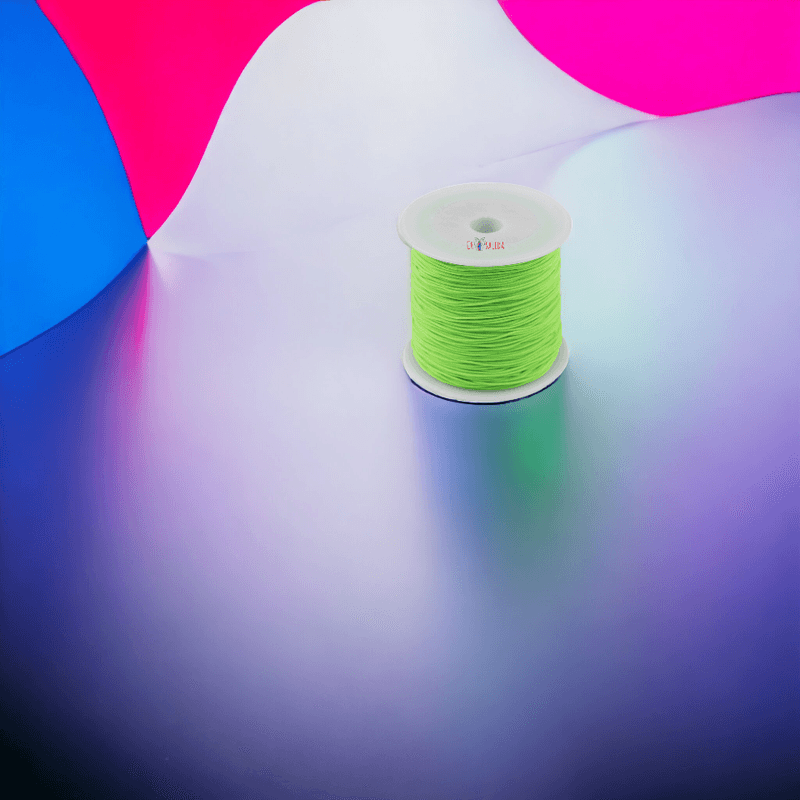 Casa si Gradina - Decoratiuni - DIY - Articole mercerie - Snur rotund din poliester Crisalida, diametru 0,8 mm, lungime 90 m, Verde neon - Infinity.ro
