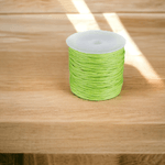 Casa si Gradina - Decoratiuni - DIY - Articole mercerie - Snur din bumbac cerat, diametru 0,8 mm, lungime 25 m, Verde deschis - Infinity.ro