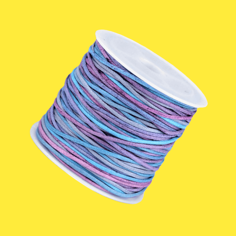 Casa si Gradina - Decoratiuni - DIY - Articole mercerie - Snur curcubeu din bumbac, diametru 1 mm, lungime 20 m, Albastru - Infinity.ro