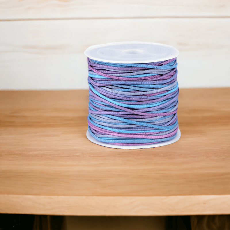 Casa si Gradina - Decoratiuni - DIY - Articole mercerie - Snur curcubeu din bumbac, diametru 1 mm, lungime 20 m, Albastru - Infinity.ro