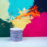 Casa si Gradina - Decoratiuni - DIY - Articole mercerie - Snur curcubeu din bumbac, diametru 1 mm, lungime 20 m, Albastru - Infinity.ro