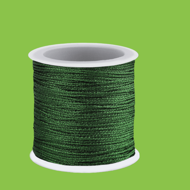 Casa si Gradina - Decoratiuni - DIY - Articole mercerie - Snur impletit cu lurex Crisalida, diametru 0,3 mm, lungime 50 m, Verde - Infinity.ro