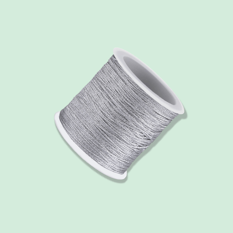 Casa si Gradina - Decoratiuni - DIY - Articole mercerie - Snur impletit cu lurex Crisalida, diametru 0,3 mm, lungime 50 m, Argintiu - Infinity.ro