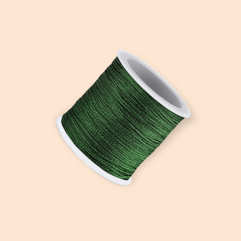 Casa si Gradina - Decoratiuni - DIY - Articole mercerie - Snur impletit cu lurex Crisalida, diametru 0,3 mm, lungime 50 m, Verde - Infinity.ro