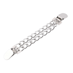 Fashion, accesorii si bijuterii - Femei - Bijuterii femei - Brose femei - Clips / Inchizatoare cardigan Kyrra, 2 x 17 cm Silver - Infinity.ro