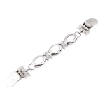 Fashion, accesorii si bijuterii - Femei - Bijuterii femei - Brose femei - Clips / Inchizatoare cardigan Kyrra, 2 x 17.5 cm Silver - Infinity.ro