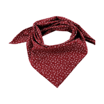 Fashion, accesorii si bijuterii - Femei - Accesorii femei - Esarfe si fulare femei - Batic bumbac, imprimeu floral, 65 x 65 cm Bordo - Infinity.ro