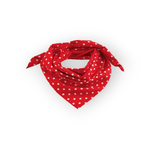 Fashion, accesorii si bijuterii - Femei - Accesorii femei - Esarfe si fulare femei - Batic bumbac, imprimeu buline, 65x65 cm Rosu - Infinity.ro