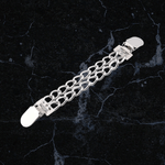 Fashion, accesorii si bijuterii - Femei - Bijuterii femei - Brose femei - Clips / Inchizatoare cardigan Kyrra, 2 x 17 cm Silver - Infinity.ro