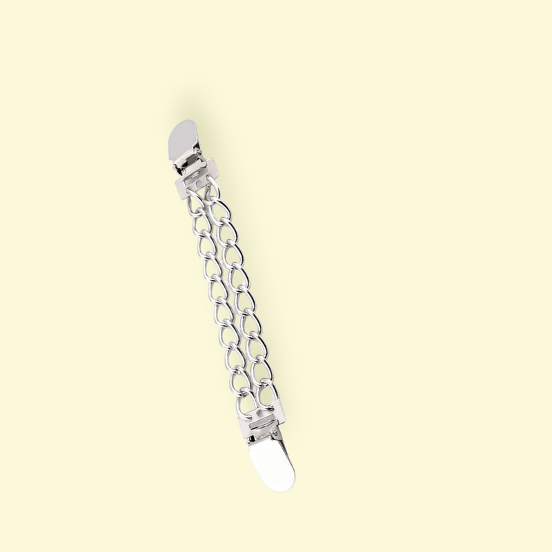 Fashion, accesorii si bijuterii - Femei - Bijuterii femei - Brose femei - Clips / Inchizatoare cardigan Kyrra, 2 x 17 cm Silver - Infinity.ro