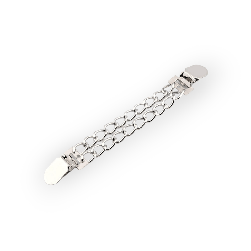 Fashion, accesorii si bijuterii - Femei - Bijuterii femei - Brose femei - Clips / Inchizatoare cardigan Kyrra, 2 x 17 cm Silver - Infinity.ro