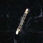 Fashion, accesorii si bijuterii - Femei - Bijuterii femei - Brose femei - Clips / Inchizatoare cardigan Kyrra, 2*19 cm Gold - Infinity.ro