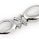 Fashion, accesorii si bijuterii - Femei - Bijuterii femei - Brose femei - Clips / Inchizatoare cardigan Kyrra, 2 x 17.5 cm Silver - Infinity.ro