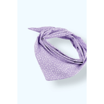 Fashion, accesorii si bijuterii - Femei - Accesorii femei - Esarfe si fulare femei - Batic bumbac, imprimeu floral, 65 x 65 cm Violet - Infinity.ro