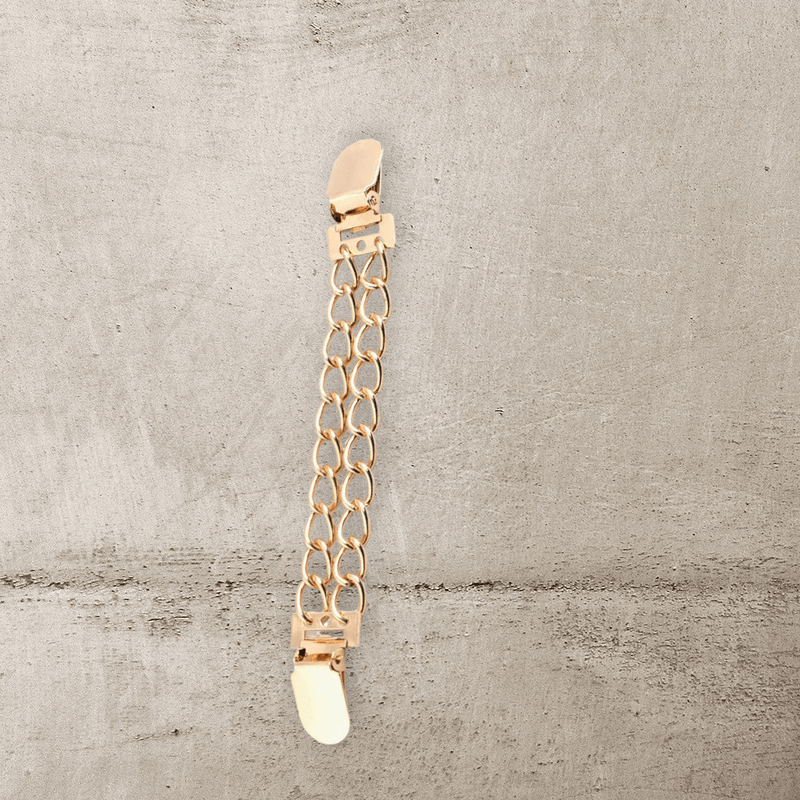 Fashion, accesorii si bijuterii - Femei - Bijuterii femei - Brose femei - Clips / Inchizatoare cardigan Kyrra, 2 x 17 cm Gold - Infinity.ro