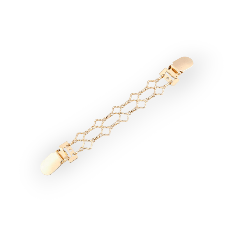 Fashion, accesorii si bijuterii - Femei - Bijuterii femei - Brose femei - Clips / Inchizatoare cardigan Kyrra, 2*19 cm Gold - Infinity.ro