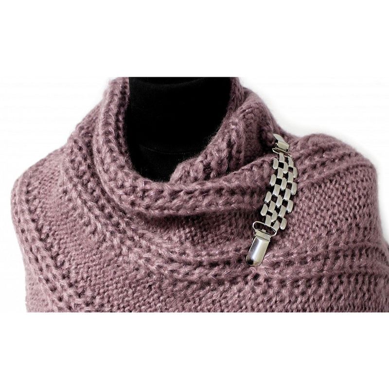 Fashion, accesorii si bijuterii - Femei - Bijuterii femei - Brose femei - Clips / Inchizatoare cardigan, 2.6 x 14.5 cm Silver - Infinity.ro