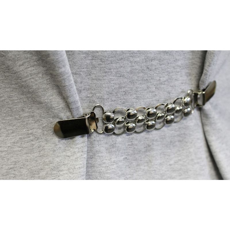 Fashion, accesorii si bijuterii - Femei - Bijuterii femei - Brose femei - Clips / Inchizatoare cardigan, 2.6 x 14.5 cm Silver - Infinity.ro