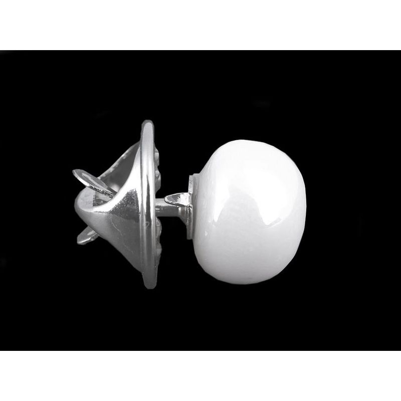Fashion, accesorii si bijuterii - Femei - Bijuterii femei - Brose femei - Brosa perla, inchizatoare decorativa 1 cm Alba - Infinity.ro