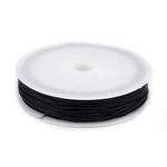 Casa si Gradina - Decoratiuni - DIY - Articole mercerie - Fir elastic rotund din nylon, diamentru 0,8 mm, 18 m, Negru - Infinity.ro